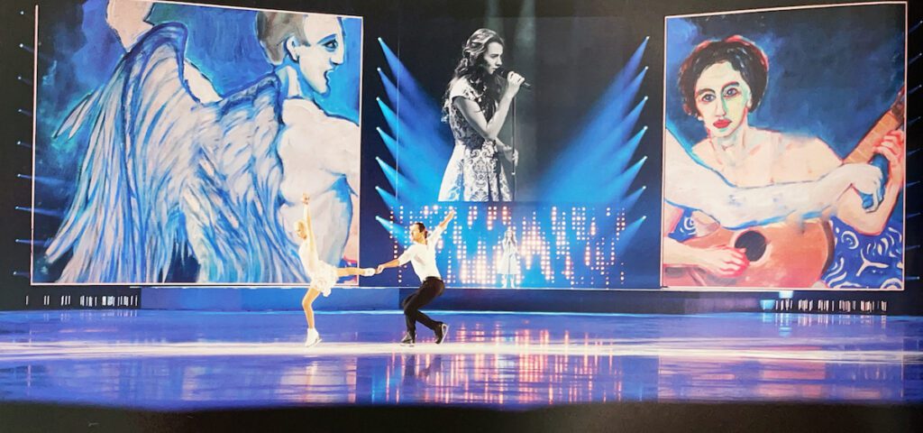 Art On Ice 2018 set design and paintings by Wolfgang Beltracchi