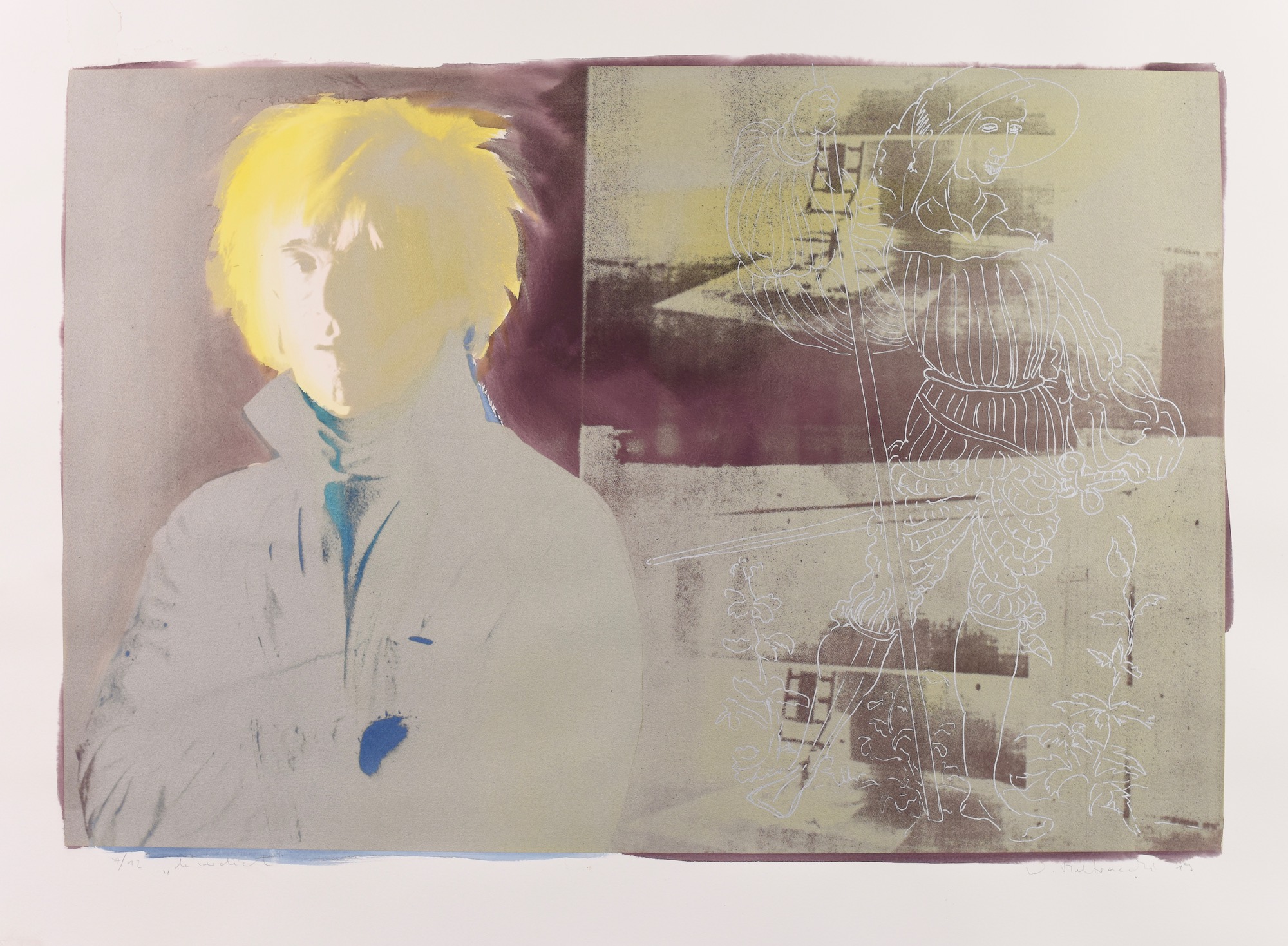 Wolfgang Beltracchi painting of Andy Warhol silkscreen